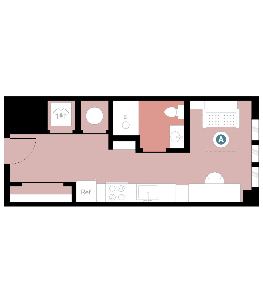 Rendering for Murphy A floor plan