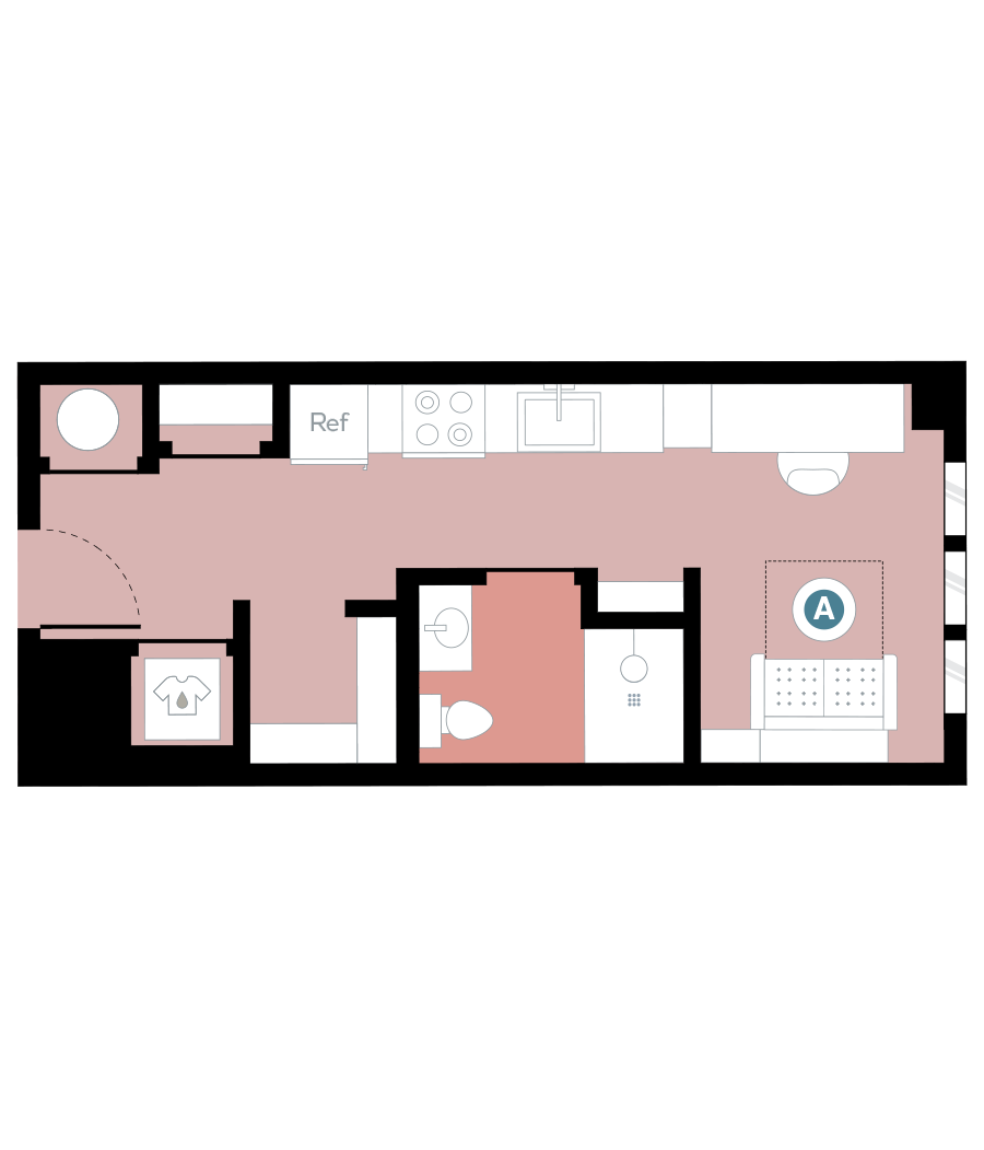 Rendering for Murphy B floor plan