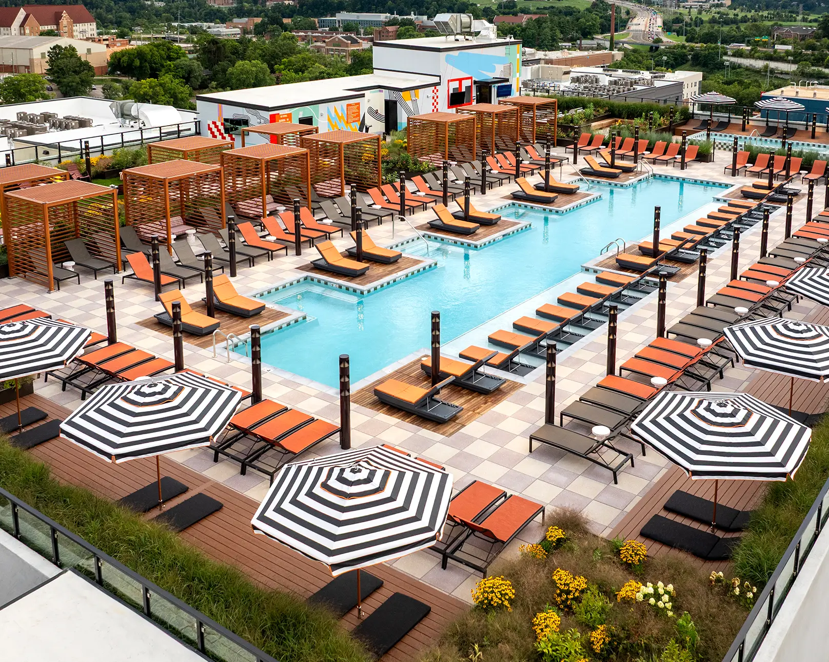 resort style pool