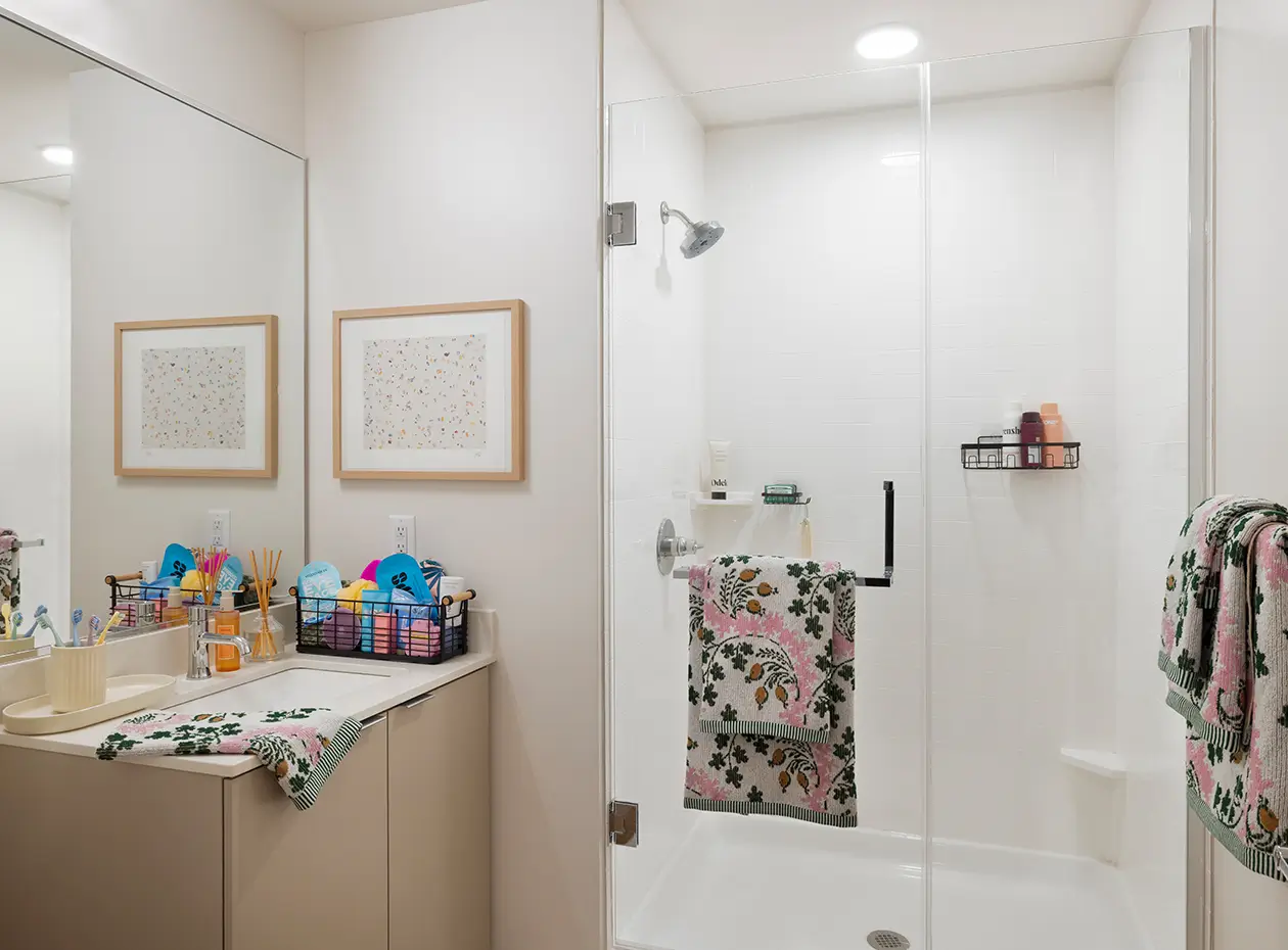 furnished bathroom