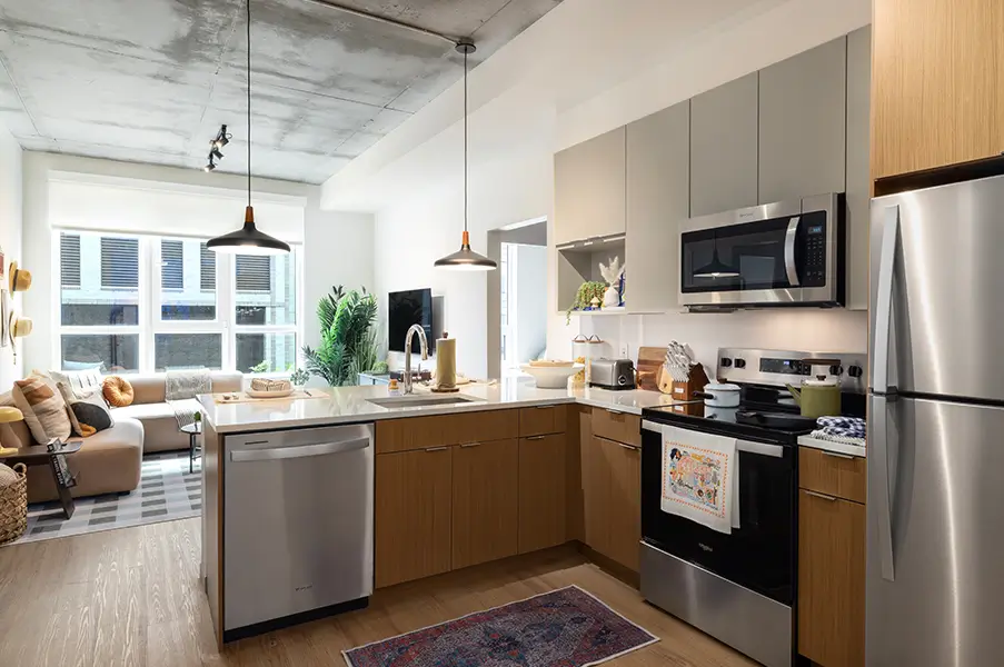 furnished living space