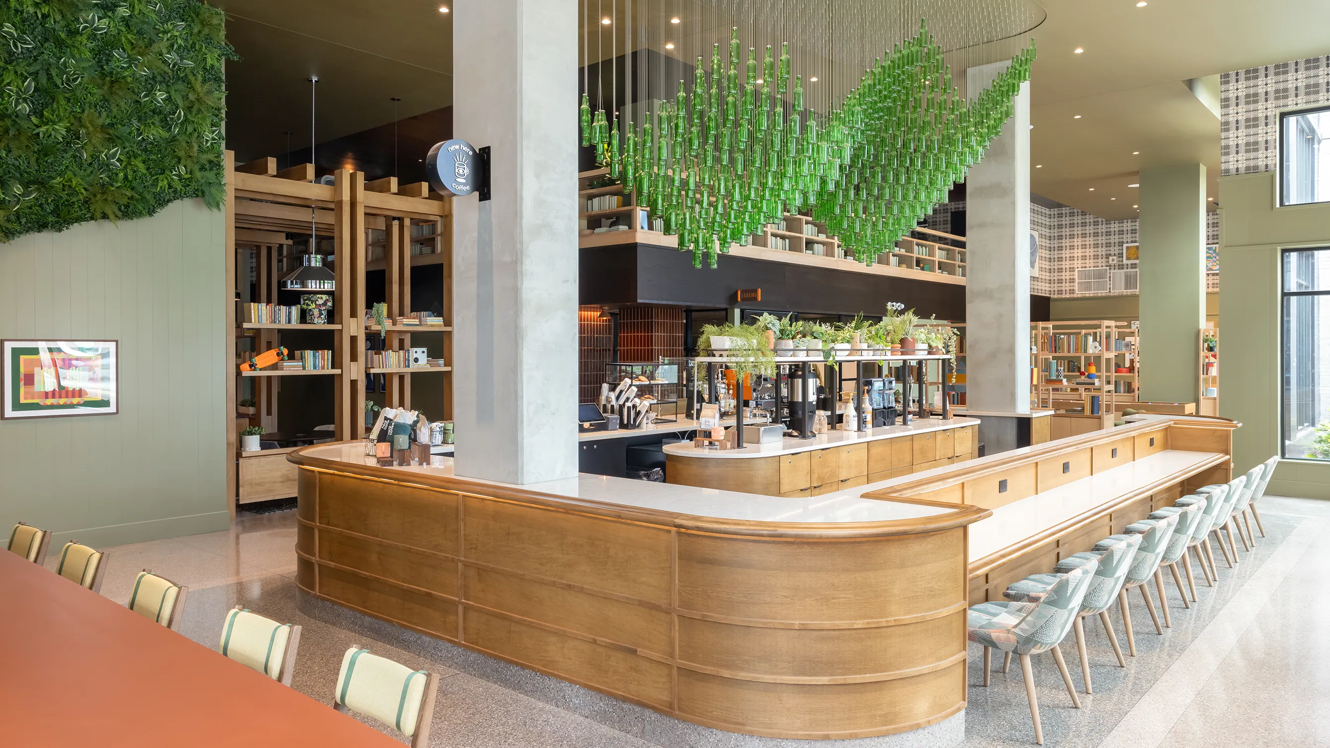 resident lounge serving food and drinks